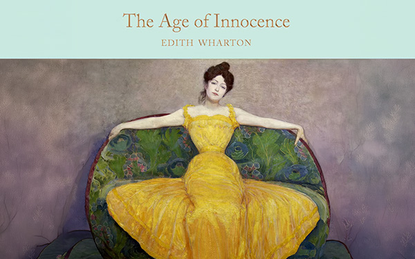 Graphic showing the cover of The Age of Innocence by Edith Wharton