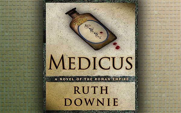 Graphic showing the cover of Medicus by Ruth Downie